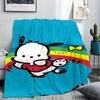 Puppy Rainbow Flannel Blanket Soft Comfortable Warm Fit Sofa Bed Office Blanket