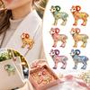 Elegant Sheep Brooch Enamel Painted Lapel Pin Durable Animal Brooch  Outfit Styling