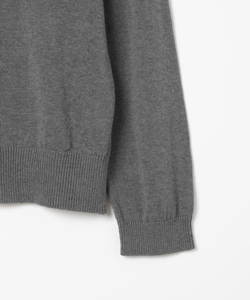 MILLO ARCHIVE Crop V-Neck Knit [Charcoal]