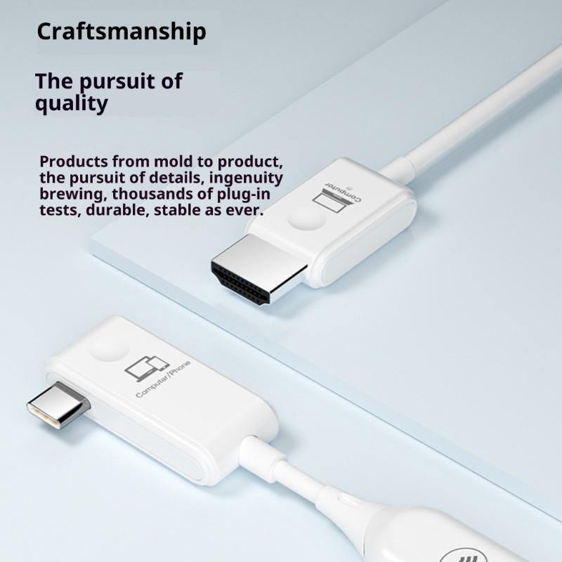 Беспроводные HDMI-передатчики Приемник Портативное устройство для беспроводной потоковой передачи HDMI Адаптер Type C Мгновенное подключение 50м