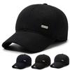 Autumn Winter Woolen Cap Ear Protection Middle-Aged and Old Cotton Cap Men's Baseball Cap Dad Warm Cap
