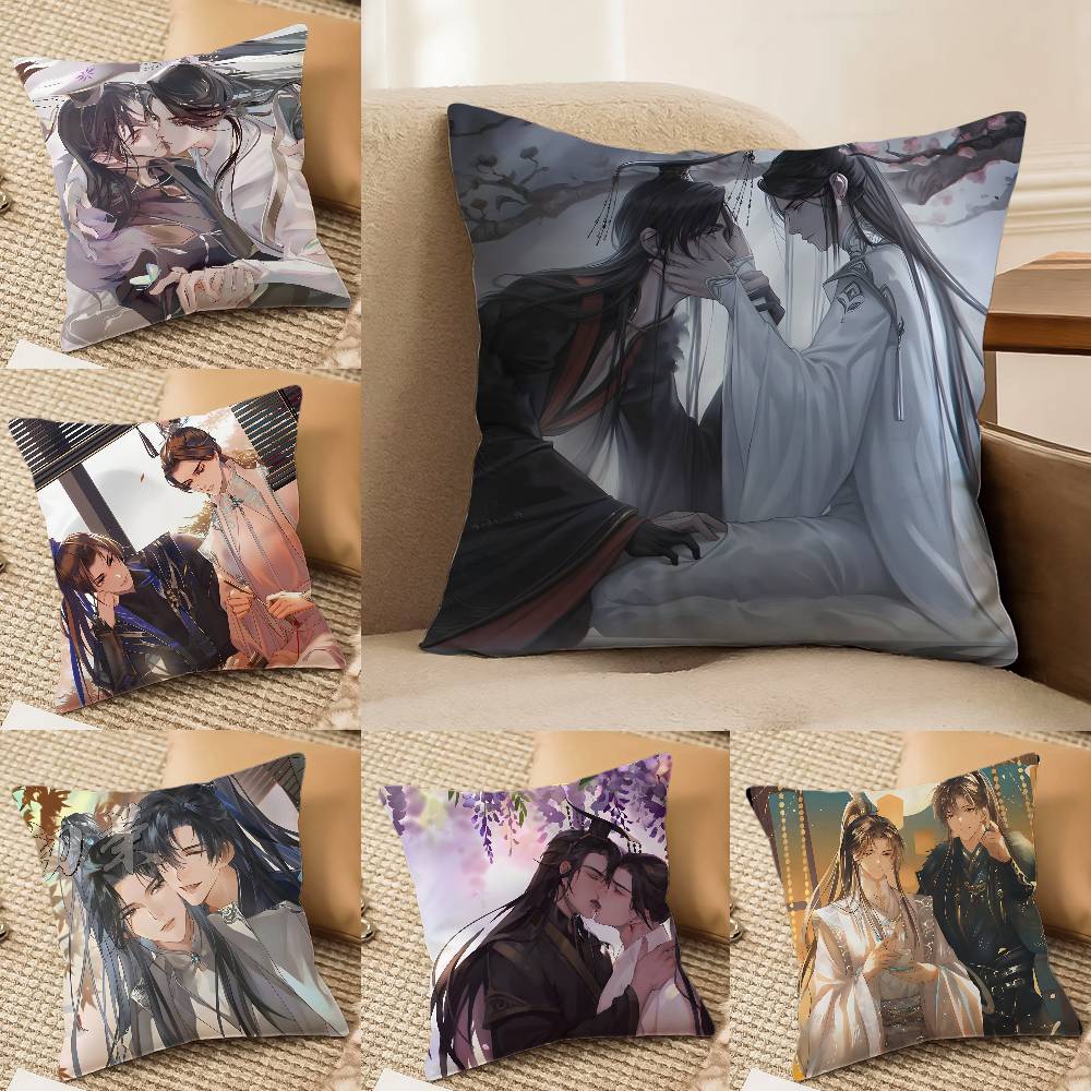 Грандмастер Демонического Культивирования-МТ Наволочка с Принтом Наволочка Гостиная Диван Подушка Чехол Спальня Комната Декор