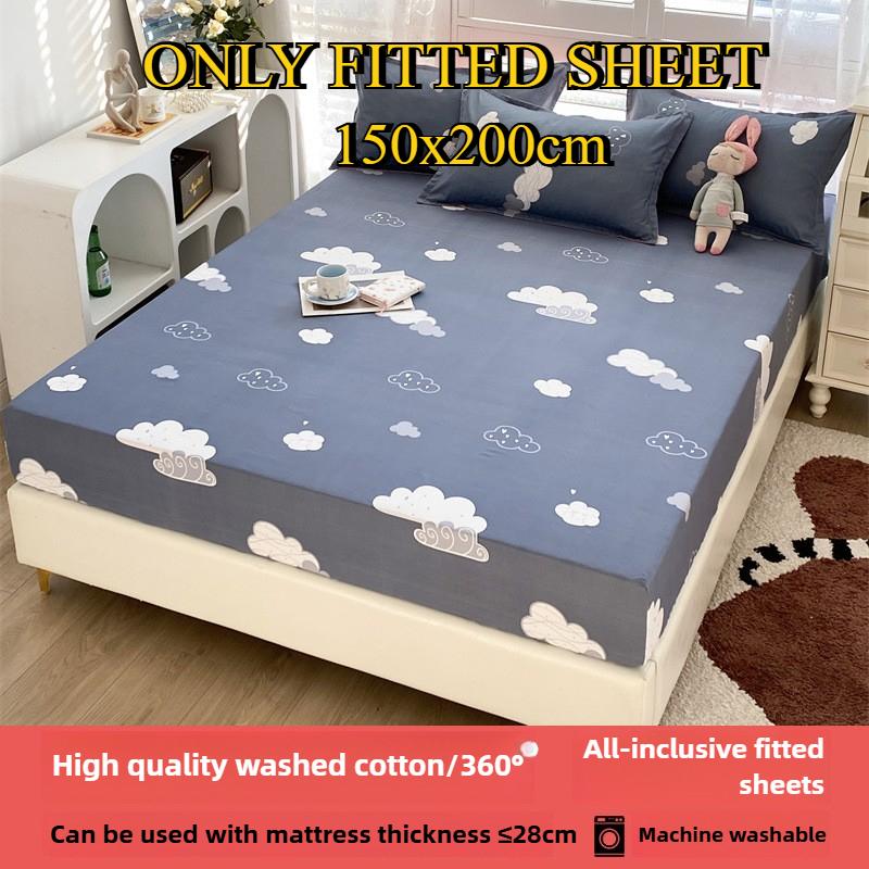 Простыня на резинке Не линяющая Не скатывающаяся Цельная простыня Нескользящая Разные размеры Постельное белье Покрывало-протектор
