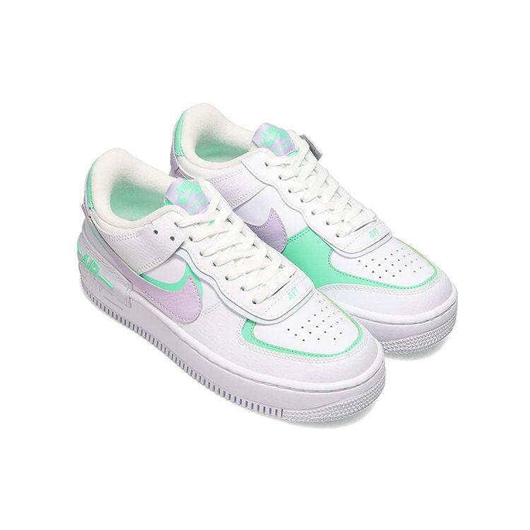 Nike Женские Air Force 1 Shadow Infinite Lilac Football Grey Green Glow White CU8591-103