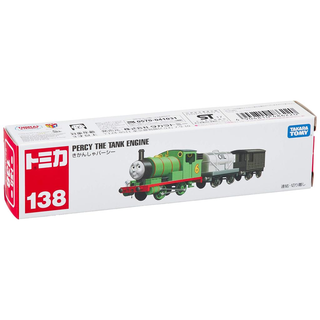 Takara Tomy "Tomica Long Type Tomica №138 Томас Паровозик" Мини-машинка Игрушка от 3 лет Упакованная игрушка Прошла стандарты безопасности Знак ST