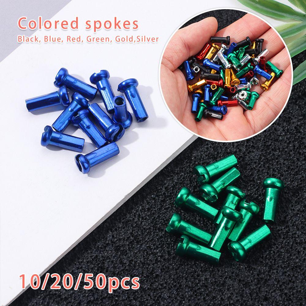 Alloy Anodized Bike Multicolor Cycling Spokes Nipples Bicycle Wheel Accessories Wheel Spoke Nipples