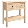 VidaXL Table console 75x35x75 cm Bois massif de pin 814619