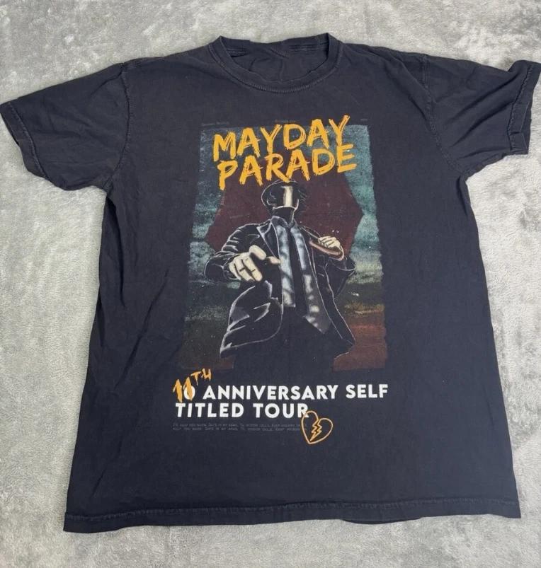 New Popular Mayday Parade Black T-Shirt Cotton Full Size