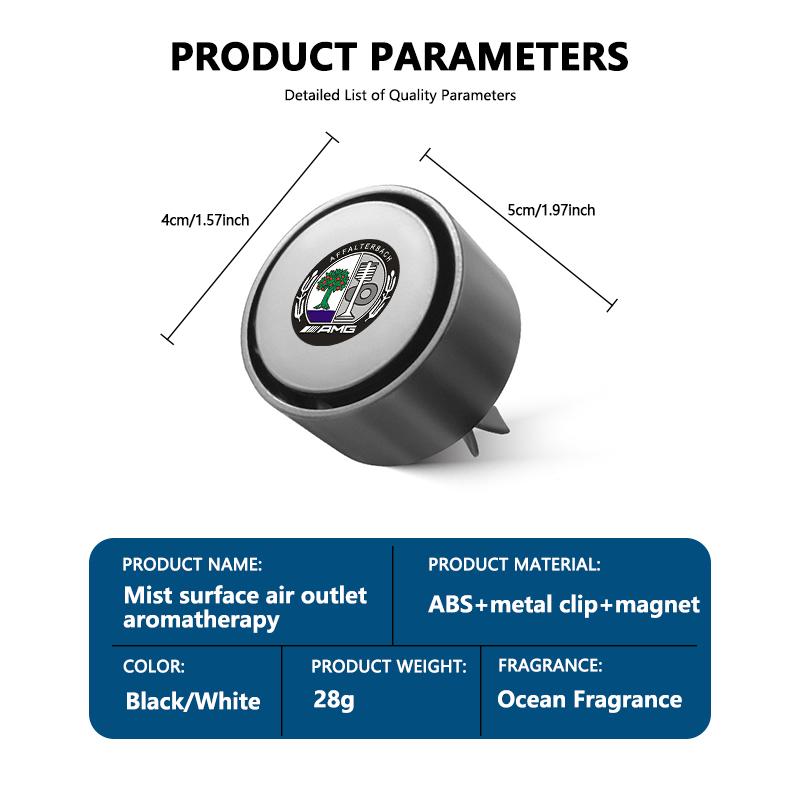 For AMG Car Interior Air Freshener Outlet Aromatherapy Fragrance Diffuser Accessories Benz CITAN VITO SPRINTER CLS SLK W202 W203 FF75