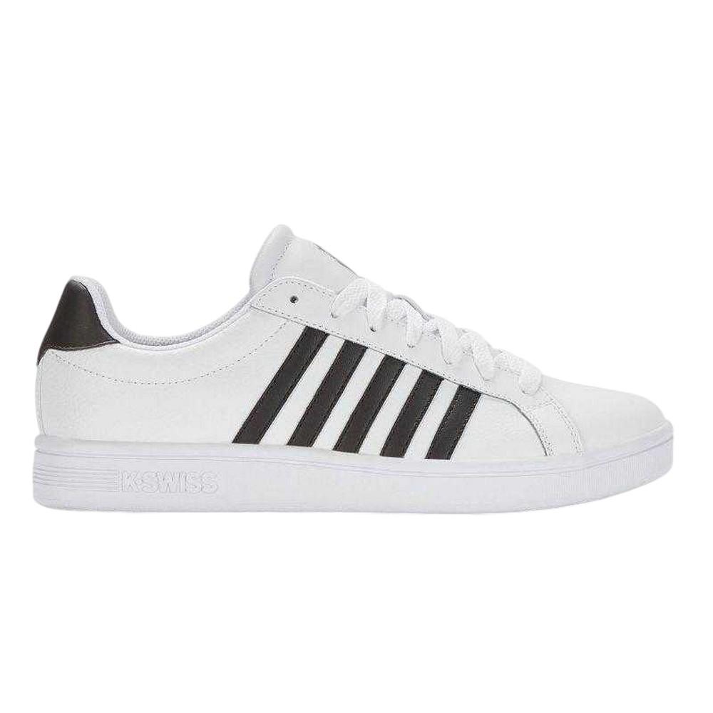 K-Swiss Mens Court Tiebreak Leather Trainers