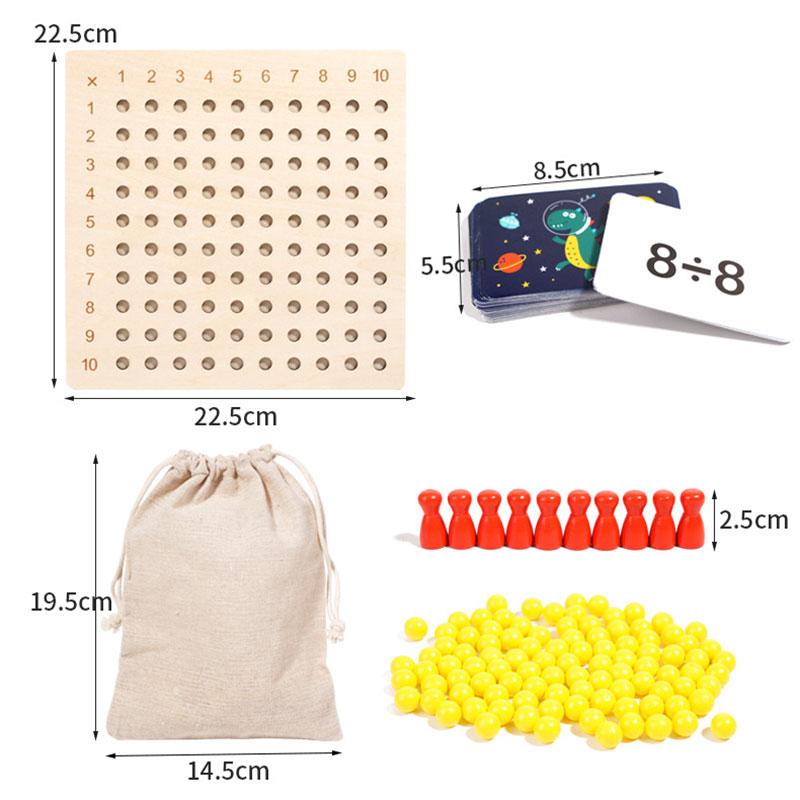 Монтессори Математика Обучающая Доска Игрушки Умножение И Деление Арифметические Игры Приход Открытые Учебные Помощники Развивающие Игрушки Для Детей