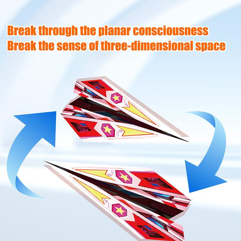 24 шт. Монтессори Искусство Обучение Самолет Оригами Набор Бумага Ручная работа Набор цветной бумаги Мультяшное складывание Универсальная бумага Игрушка бумажный самолетик