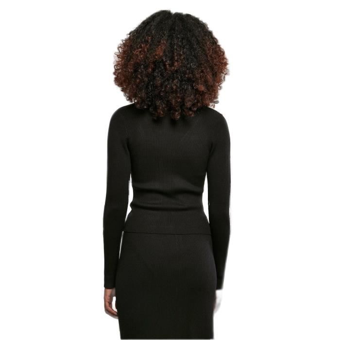 Cardigan - URBAN CLASSICS - GT - Noir - 5XL - Tricot côtelé femme