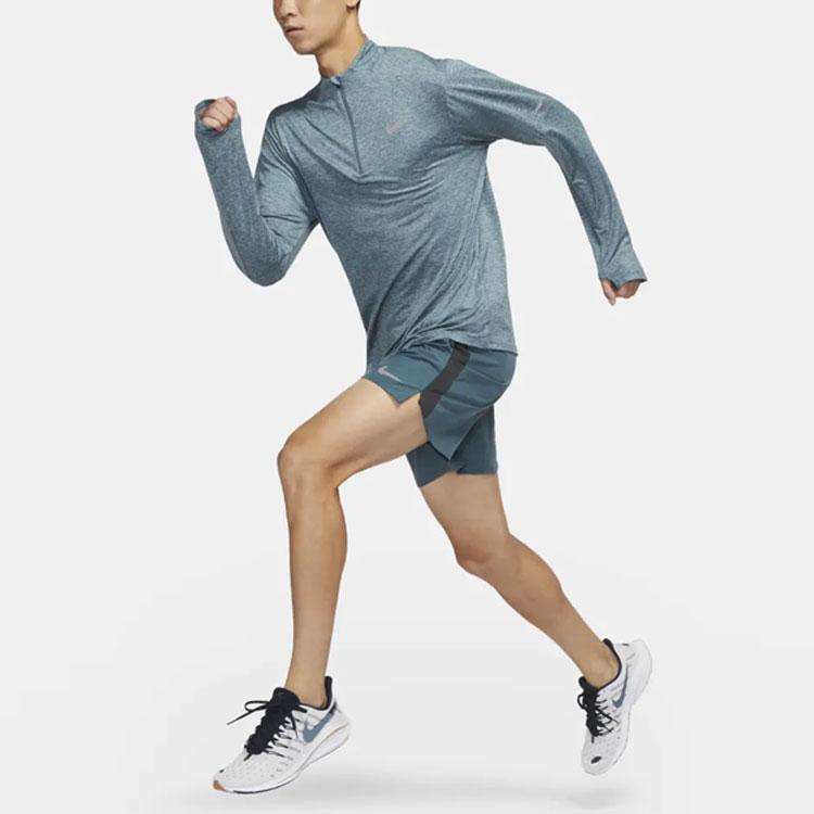 Nike Футболки мужские синие с воротником-стойкой умеренного прямого кроя DD4757-058