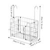 Detachable Stainless Steel Hanging Basket Large Capacity Folding Storage Basket  for Shower