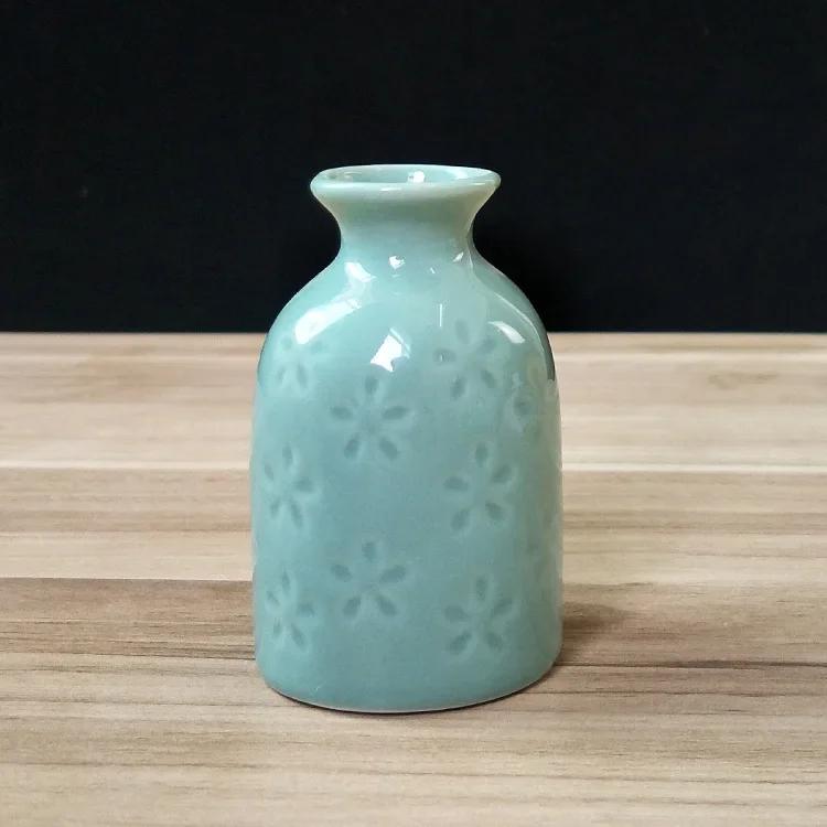 1 шт., мини-керамическая ваза ярких цветов, настольный цветочный горшок, домашняя ароматерапия, цветочная композиция, ваза, гидропоника, украшения для дома, ремесла