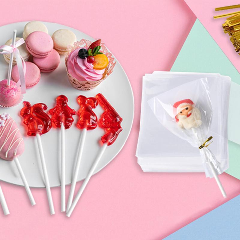 100 шт./набор Палочки для леденцов для леденцов, палочки для кейк-попсов, аксессуары, инструменты для приготовления конфет, десерты, подставка-держатель для кейк-попсов, TMZ