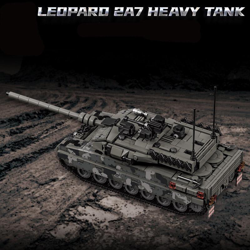 Военный WW2 MOC Leopard 2A7 Армейский Основной Боевой Танк Солдаты Строительные Блоки Кирпичи M1 T90M Набор Танков Для Детей Мальчиков Подарки
