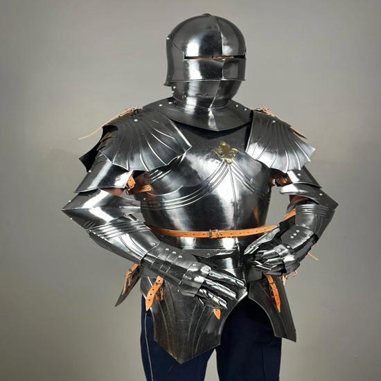 Немецкий готический доспех Средневековый рыцарский полудоспех 15 век Ларп Косплей Доспех Лучший подарок для него