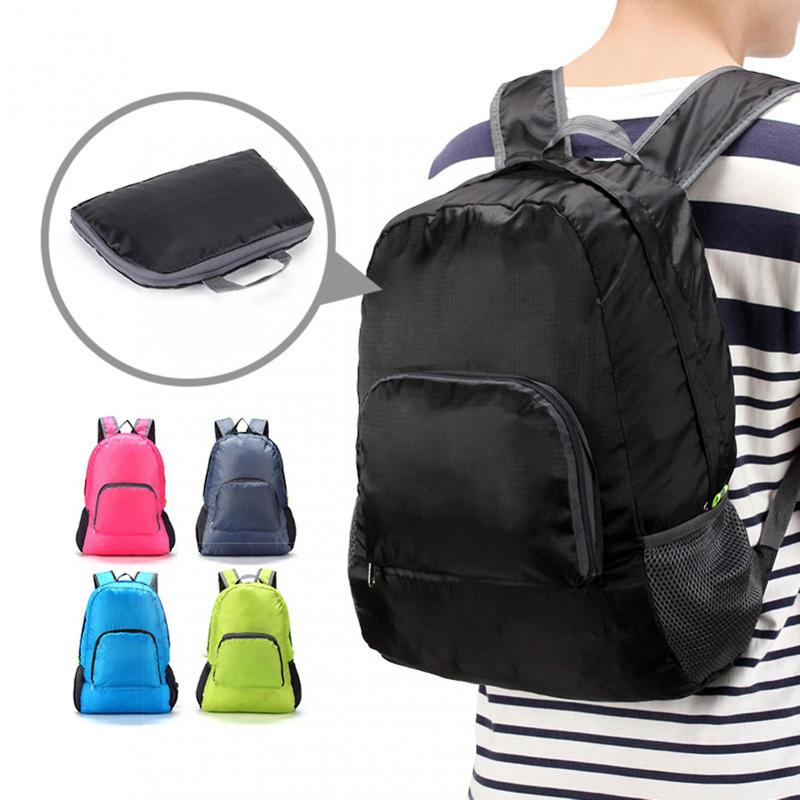 Travel Backpack Wide Shoulder Straps Smooth Zipper Multi Compartments Side Mesh Pockets Large Capacity Storage Adjustable Lightweight Packable