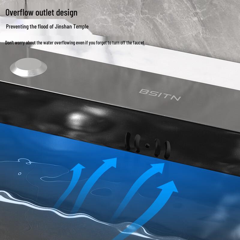 BSITN Nano-Coated Stainless Steel Kitchen Single Sink Set