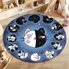 "Charming Cat-Themed Round Carpet for Cozy Spaces" round carpet for home sofa bedroom, gift