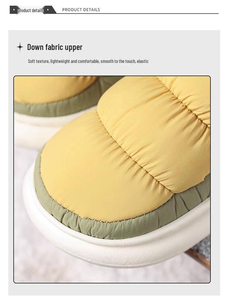 Мужские водонепроницаемые нескользящие зимние ботинки для снега с плюшевой подкладкой