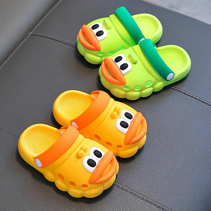Children's Slippers Boys' Clogs Summer New Yellow Duck Boys' Baby Bathroom Non-Slip Indoor Wear