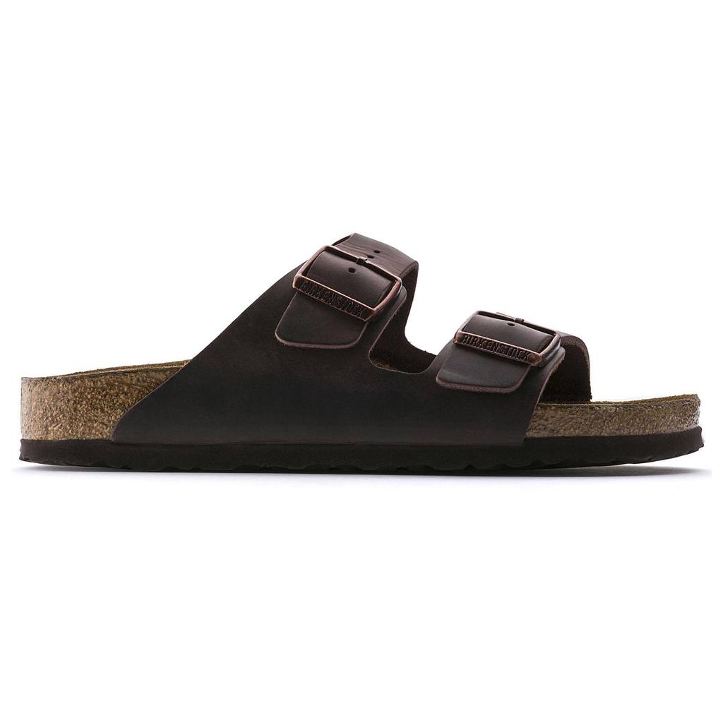 Klapki Birkenstock Arizona Soft Footbed Oiled Leather Habana regular szerokie męskie/damskie (452761)
