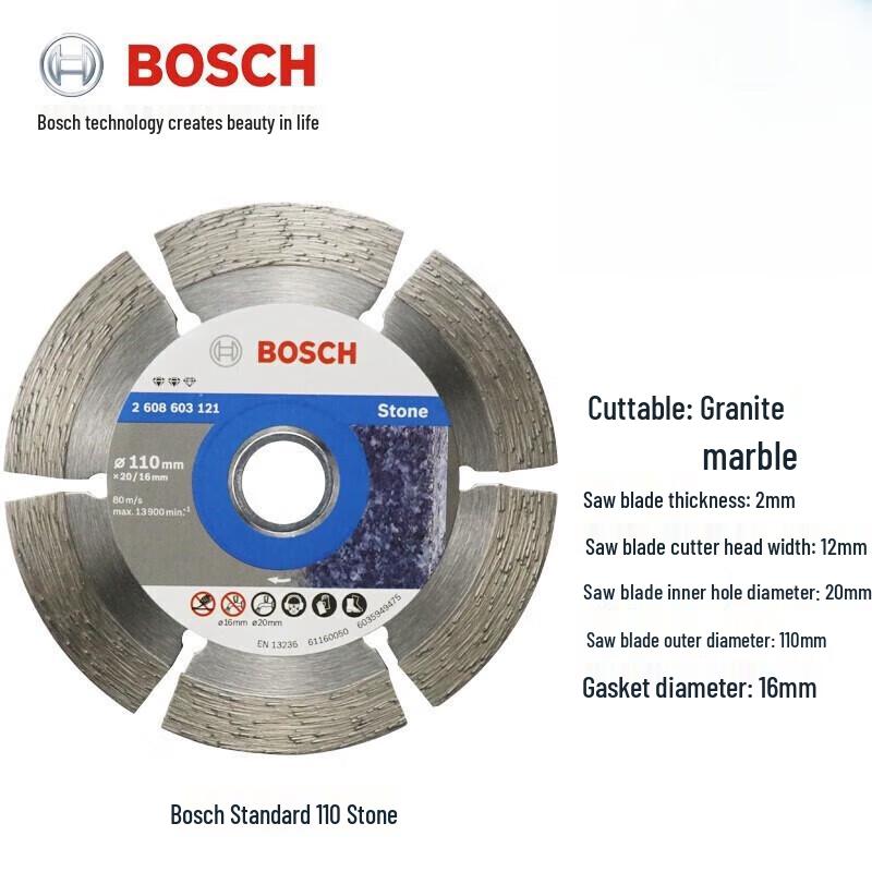 BOSCH Diamond Saw Blade CN plug (adapter included)