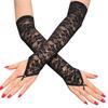 1Pair Long Fingerless Gloves for Women Sexy Lace Gloves Trendy Bride Hook Finger Gloves