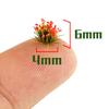 104pcs/box Static Grass Tuft Model Grass Tufts Terrain Model Kit Static Scenery Model Miniature Shrubs Bushes