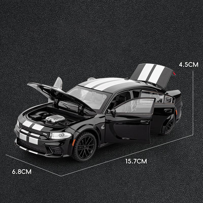 1:32 Dodge Charger SRT Суперспортивный автомобиль Сплав Литье под давлением Модель автомобиля Высокая симуляция Домашнее украшение Праздничный подарок Другу