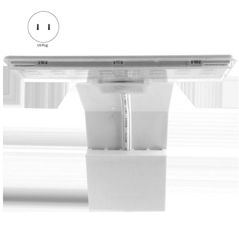ABBY-Super Slim LED Aquarium Light Lighting Plants Grow Light 9W Aquatic Plant Lighting Clip-On Lamp For Fish Tank US Plug, Dura