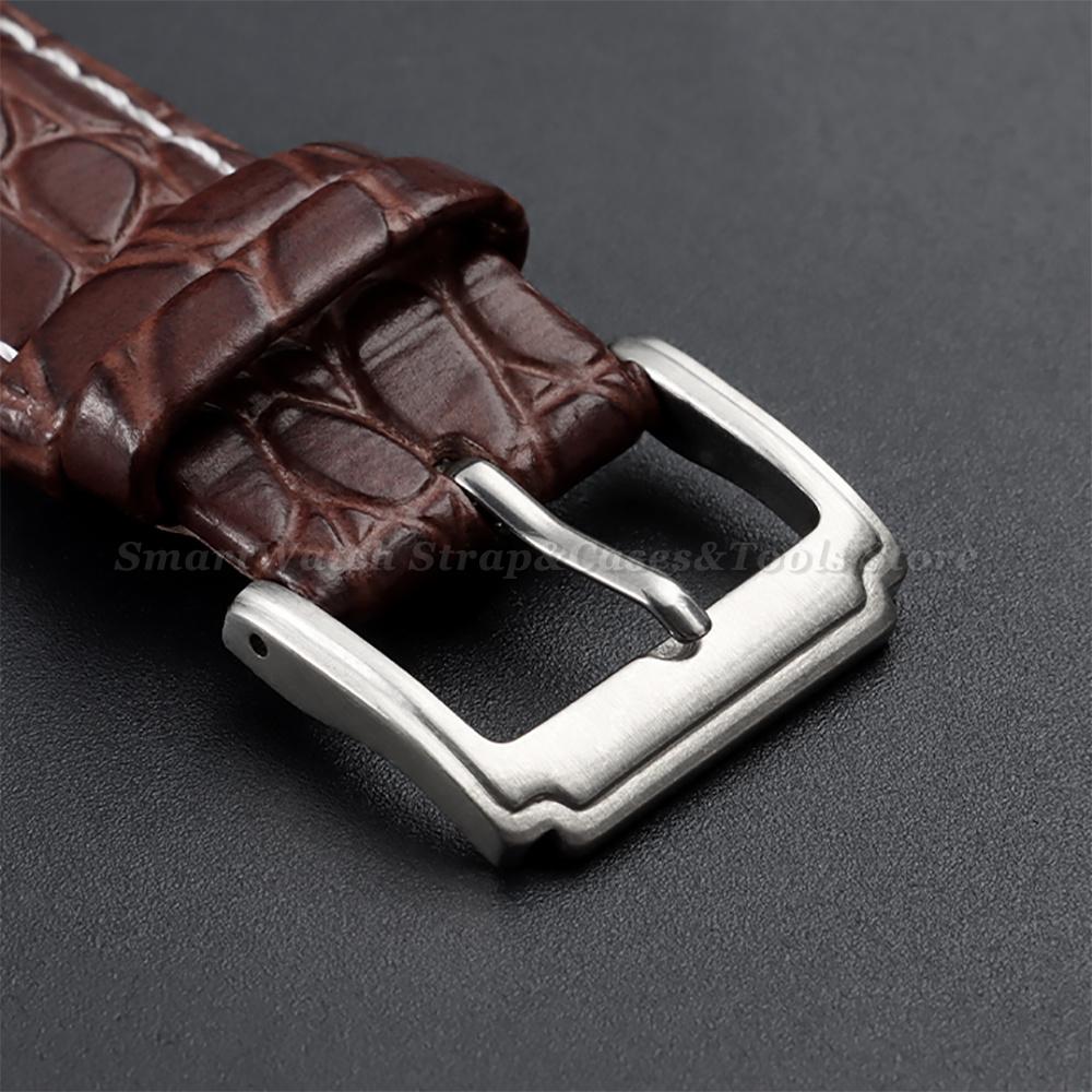 18mm 20mm 22mm Crocodile Pattern Design Leather Watch Strap 14/16/17/19/21/24mm Soft Watchbands Casual Business Wristwatch Band