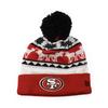 New Era Вязаная шапка MOOSER KNIT Вязаная кепка NBA NFL NHL MLB Снежинка Сан-Франциско 49ers "ШАПКА" (Сан (красный)) [Использовал]