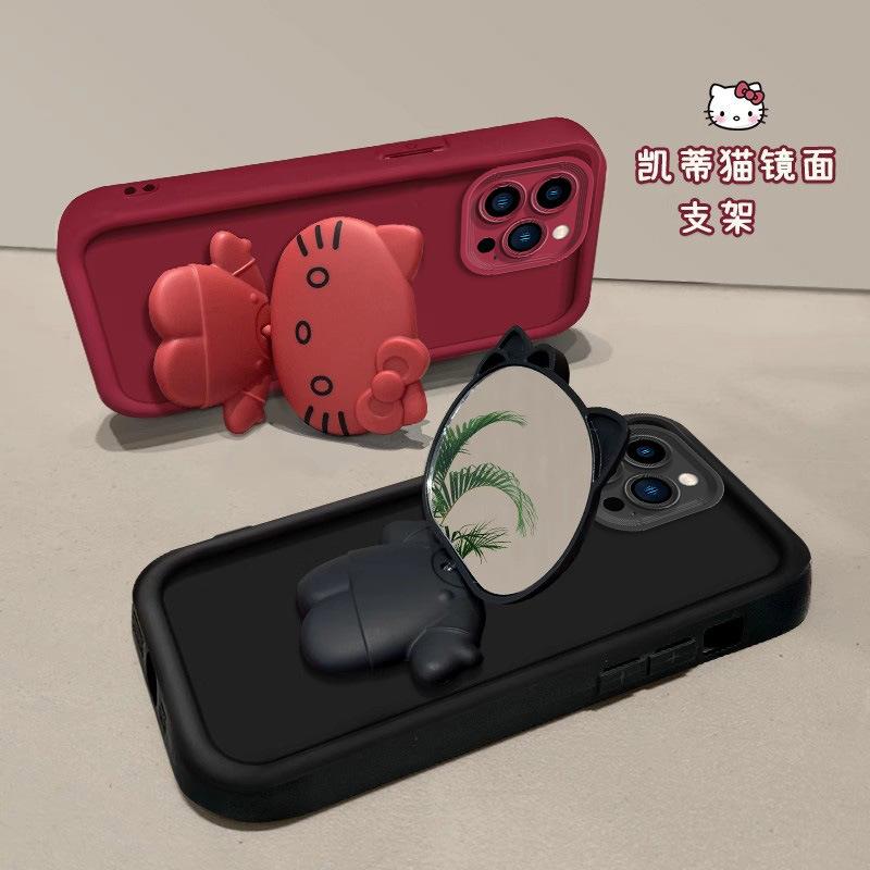 Применимо к чехлу для мобильного телефона Apple 17promax Hello Kitty iPhone16/15/14 подставка всесторонний 12/11 женский 16E