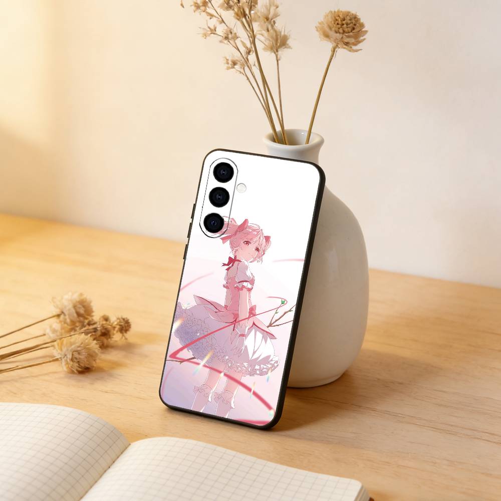 Чехол для телефона Puella Magi Madoka Magica Для Samsung Galaxy A73,A72,A71,A70,A53,A52,A51,Другие Мягкий Черный Чехол