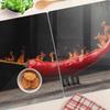 Glass Kitchen Chopping Boards with Chili Pepper Graphics 2x40x52 cm