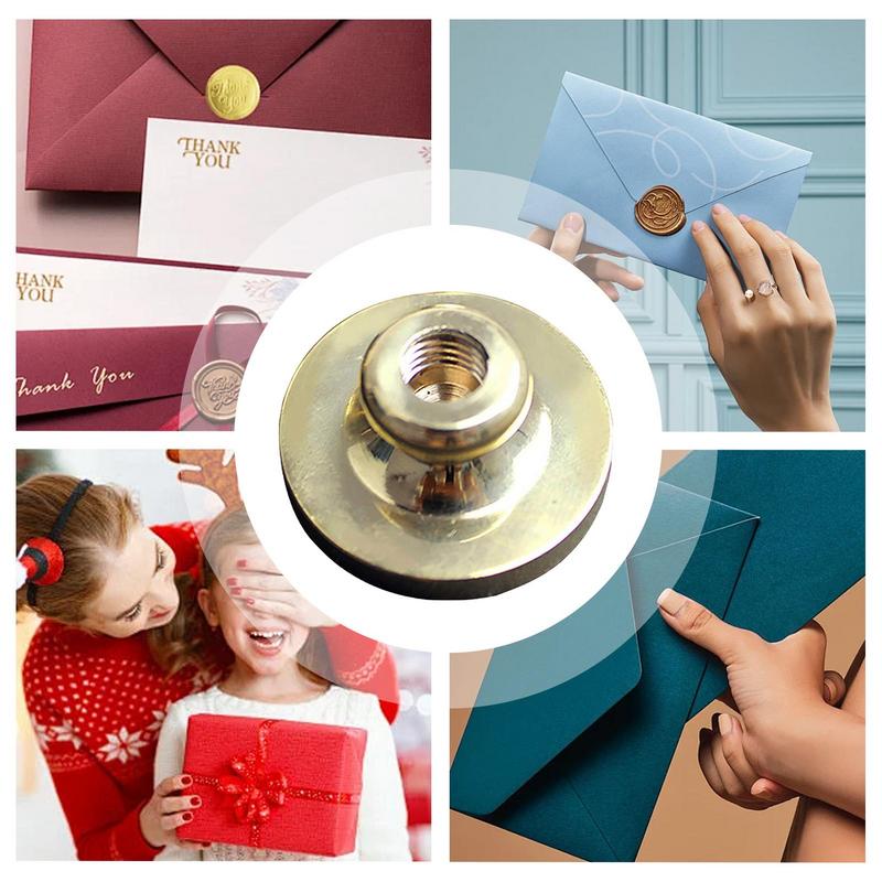 Brass Round Copper Seal Stamp Head Personalized Holiday Wax Seal Stamp Invitation Stamp for Holiday Party Stamp
