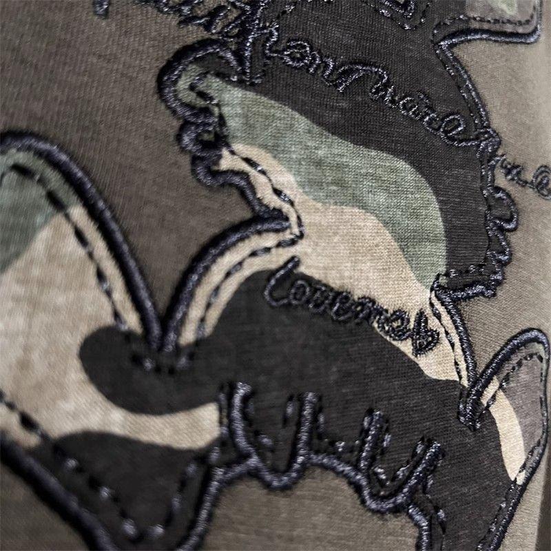 Толстовка с длинным рукавом и вышитыми буквами из мультфильма «Камуфляж Кролик», женская толстовка с капюшоном и круглым вырезом