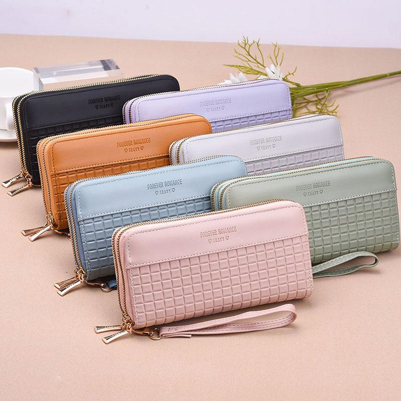 Длинный кошелек женский высококачественный модный кошелек большой емкости изысканный мягкий кошелек клатч женский