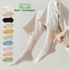 5 Pairs of Women's Spring and Summer Cotton Mesh Breathable Boneless Breathable Deodorant Socks