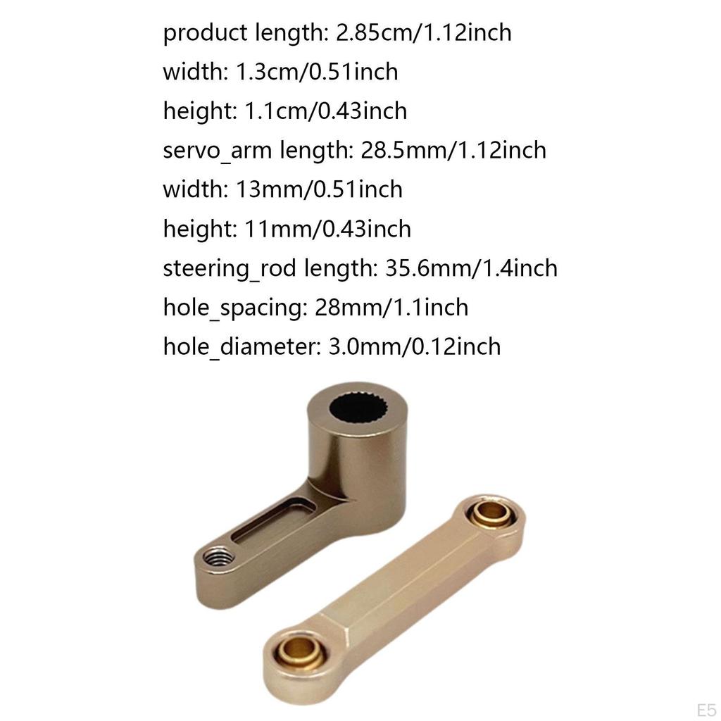 1/7 RC Car Steering Rod Servo Arm Accessories Spare Parts Portable Direct Replaces Durability