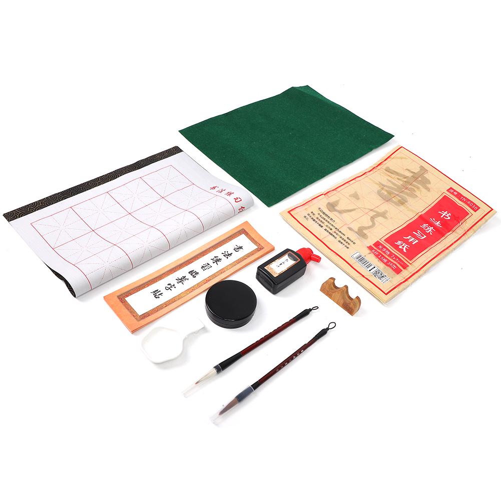 Набор кистей для каллиграфии, кисти с волками, многократное использование, студенческая практика, ткань для письма на воде