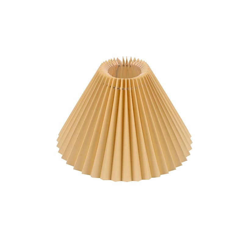 Quality Pleated Fabric Lampshade with Metal Frame of Different Color for Table Lamp Floor Light