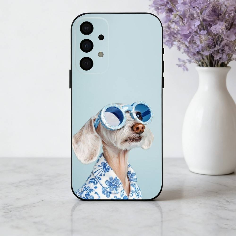 F-Funny A-Animal D-Dog-G Phone Case For Samsung Galaxy A73,A72,A71,A70,A53,A52,A51,Soft Silicone Black Cover