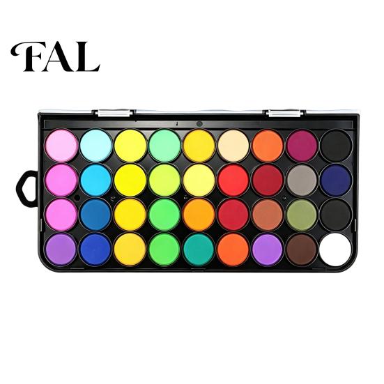 Portable Sketching Watercolor Paint Set, High Chromaticity Solid Kit, Set Dissolves in Water Paint, for Professional Illustrations Calligraphy
