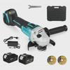 125V Rechargeable Brushless Lithium Angle Grinder & Polisher with Durable Plastic Case