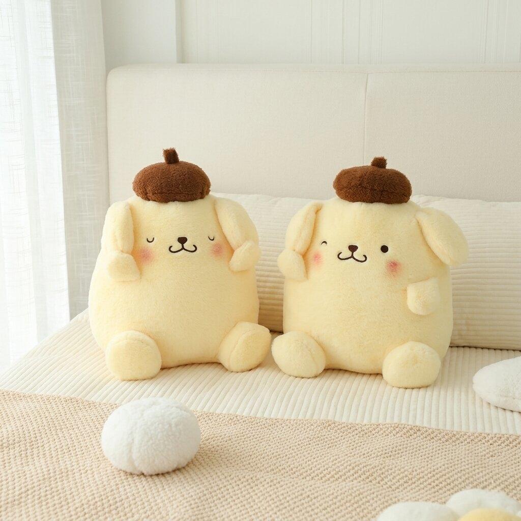 Милые Плюшевые Подушки-Игрушки Pompompurin Мягкая Подушка Подарок Милый Пом Пом Пурин Кукла Для Детской Комнаты Декор Рождественские Подарки На День Рождения